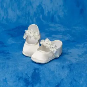 Girls Ivory Christening Shoes