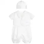 White 3 Piece Romper Suit Set