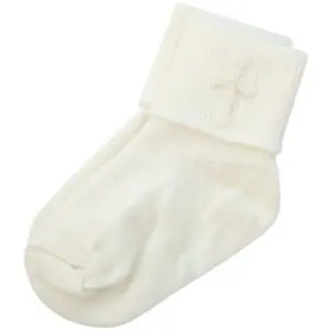 Boys Ivory Christening Socks