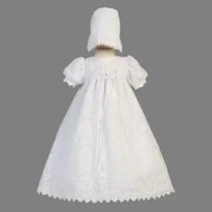 Girls Christening Lace Gown - Victoria