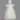 White Satin Gown w/ Embroidered Organza - Ashley