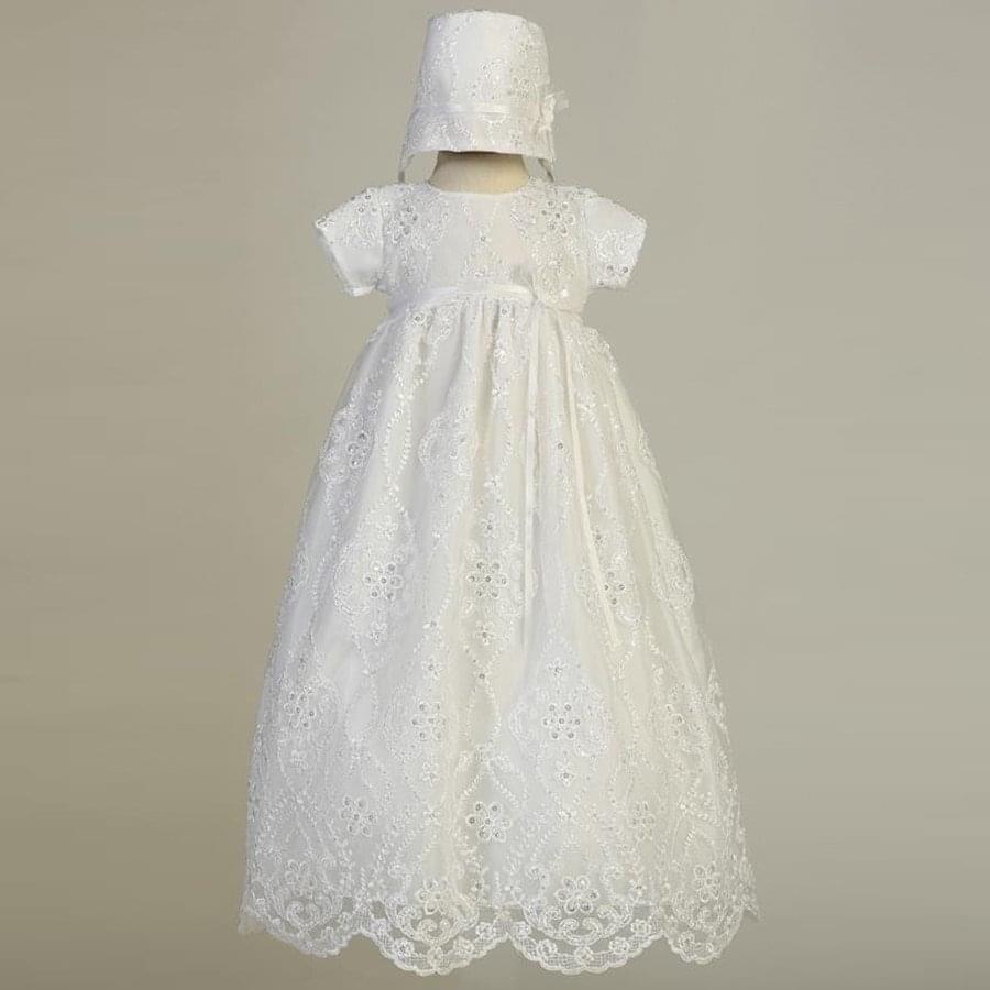 white tulle robe