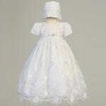 Long Organza Christening Gown