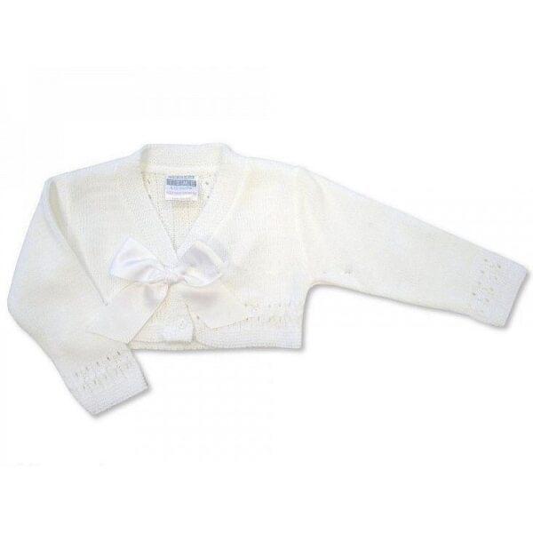 baby girl white bolero cardigan