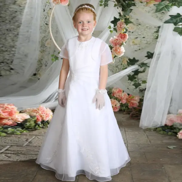 Holy Communion Dress & Tulle Bolero