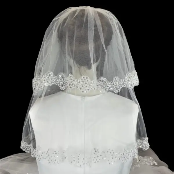 Floral Decorated Veil