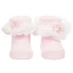Girls Pink Lace Cotton Socks