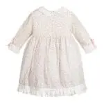 Baby Girls Floral Lace Dress – Back