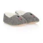 Boys Grey Soldier Slippers