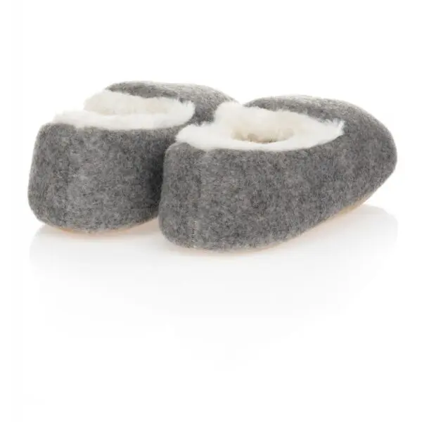 Boys Grey Soldier Slippers