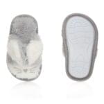 Grey Faux Fur Bunny Slippers – Set