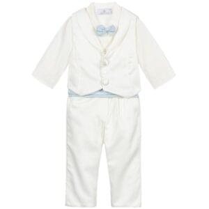 Baby Boys Ivory 4 Piece Suit