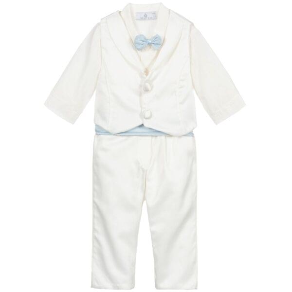 Baby Boys Ivory 4 Piece Suit