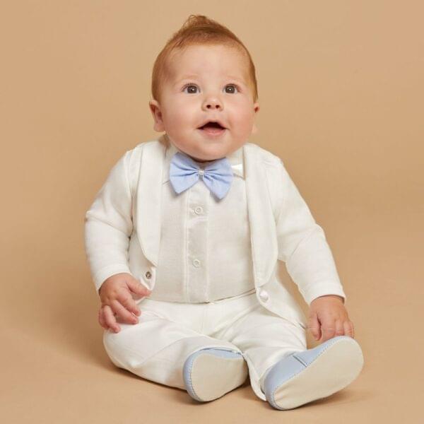 Baby Boys Ivory 4 Piece Suit