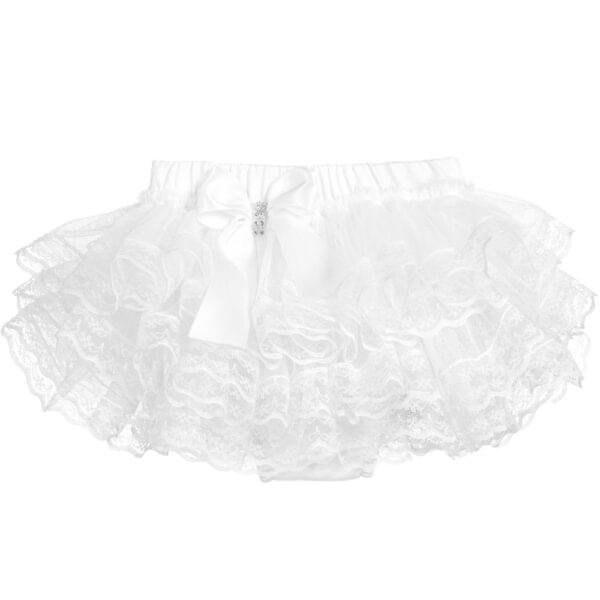 White Cotton & Lace Knickers