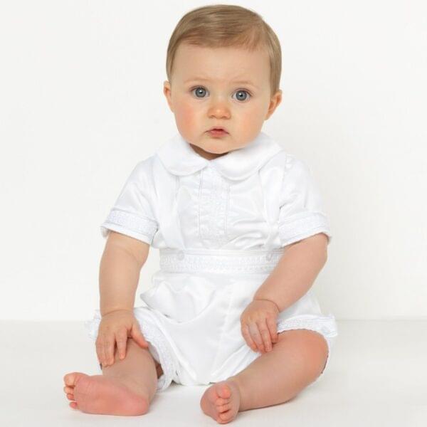 White Brace Christening Outfit