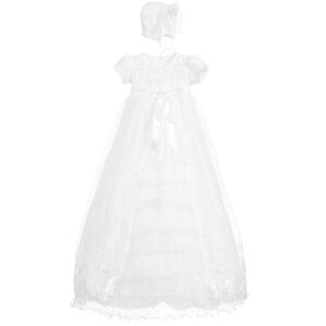 White Ceremony Gown & Bonnet