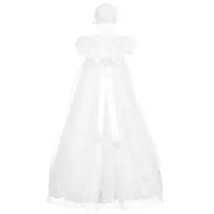 White Ceremony Gown & Bonnet