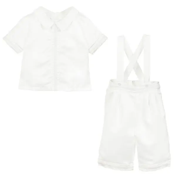 White Brace Christening Outfit