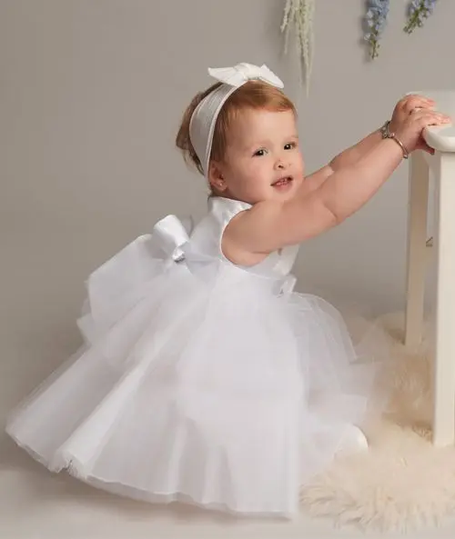 Baby Girls Satin Band Dress