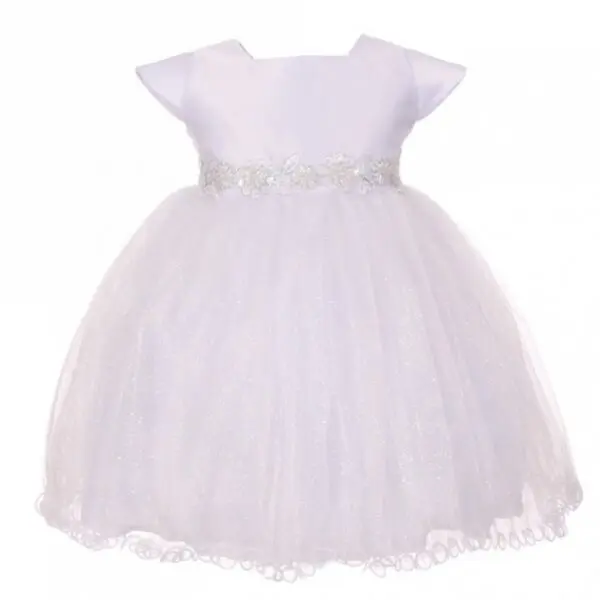 Shimmering Skirt Dress & Tulle Overlay