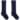 Navy Blue Long Sequin Bow Sock