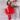 Red Long Sequin Bow Socks