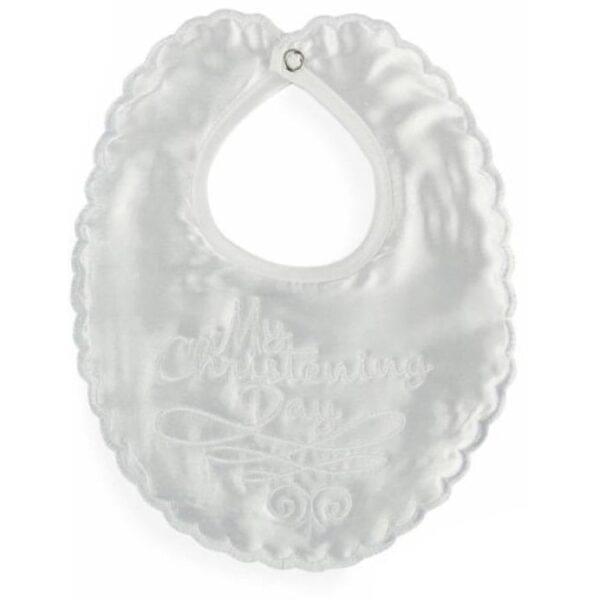 My Christening Day Satin Bib