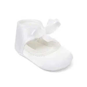 Baby Girls White Christening Shoes