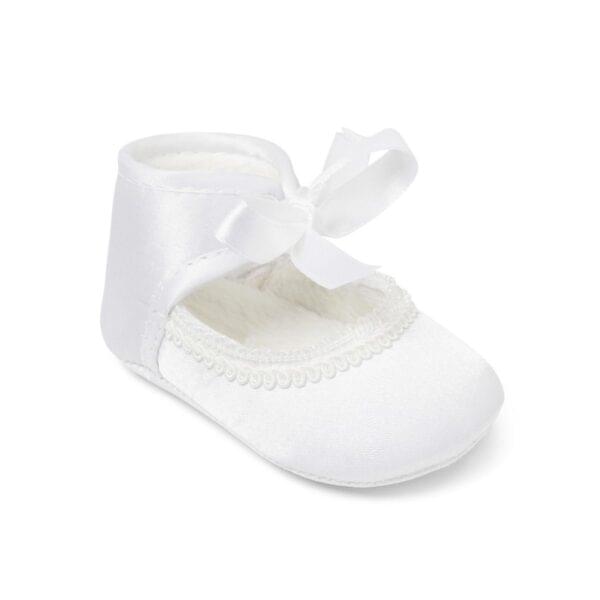 Baby Girls White Christening Shoes