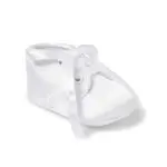 Baby Boys White Satin Shoes