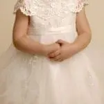 Floral Lace Christening Dress