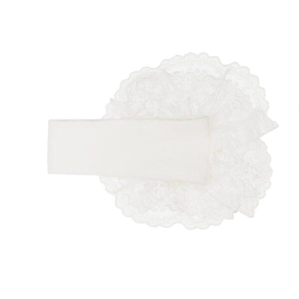 Girls Ivory Lace Headband