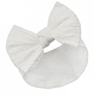 Baby White Bow Headband