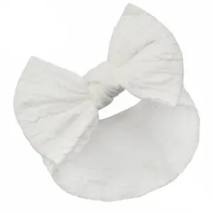 Baby White Bow Headband