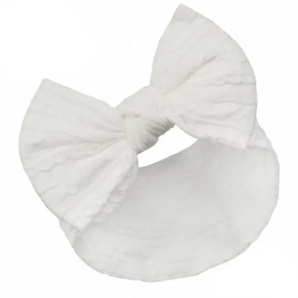 Baby White Bow Headband