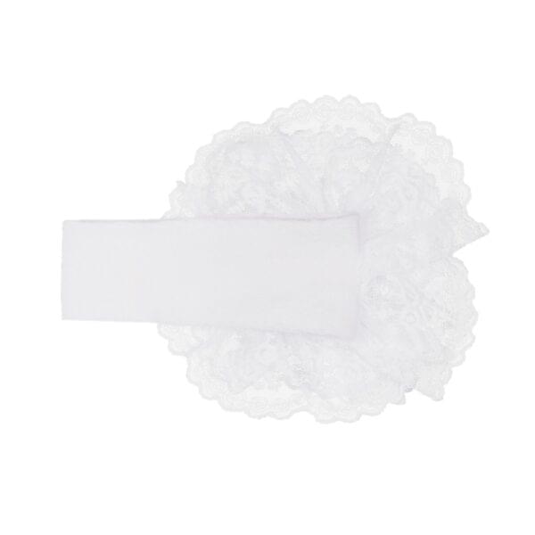 Girls White Lace Headband