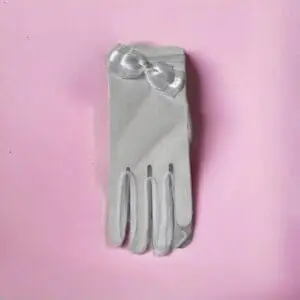 White Lace Communion Gloves