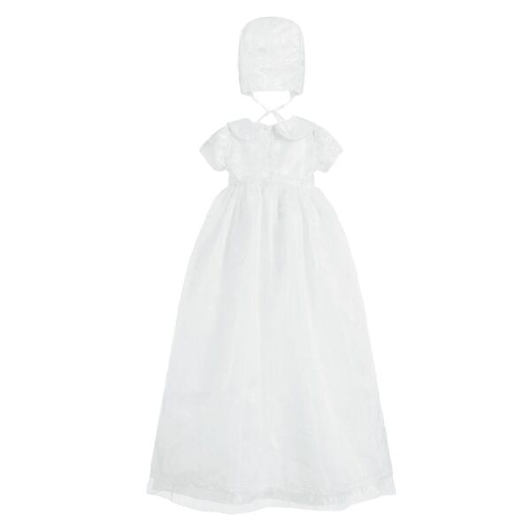 Baby Girls White Gown & Bonnet