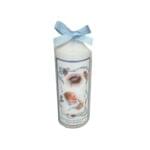 Gift Wrapped Christening Candle