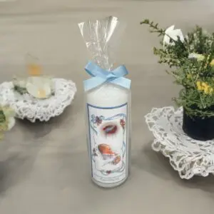 Gift Wrapped Christening Candle