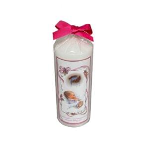 Gift Wrapped Christening Candle