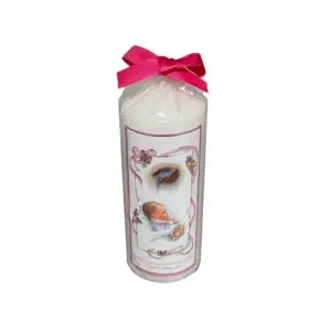 Gift Wrapped Christening Candle