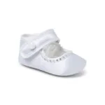 Baby Girls White Diamante Shoes