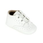 White Christening Brogue Shoes