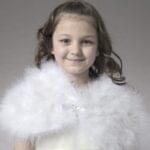Baby White Feather Cape